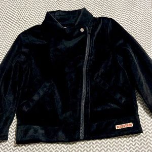 Toddler’s Hudson Velour Biker Jacket!